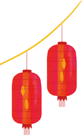 Chinese Lanterns Illustration